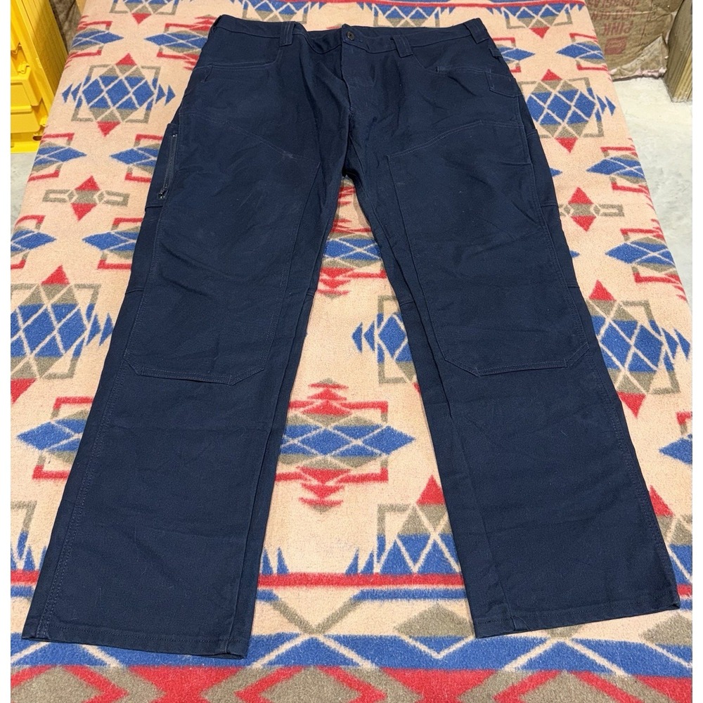 1620 Men's Double Knee Utility Pants‎  Workwear Navy Blue Size 44x33